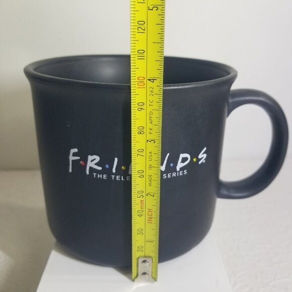 Friends TV Sitcom Black Matte Stoneware 16oz Coffee Mug Cup - Picture 10 of 11